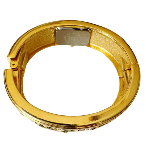 Gramercy Quartz Gold & Silver Hinged Bracelet Watch - Picture 11 of 16